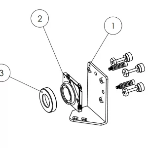 HX 1st Mirror Soporte Conjunto (w/o mirror)